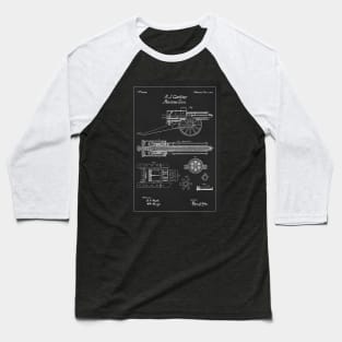 Gatling Gun Patent - 1862 Machine gun - P Baseball T-Shirt